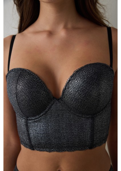 Gümüş Antrasit Perfetto Shinny Croplet fırsatları