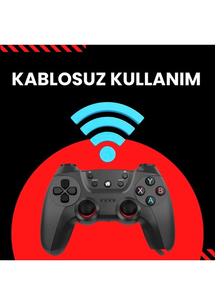 Gp4 Çiftli 2.4g Kablosuz Gamepad Seti (2 Adet) Pc-Ps Uyumlu - Tak Çalıştır - Hızlı Tepki fırsatları