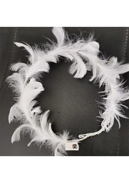 LED Işıklı Rgb 3 Fonksiyonlu Otrişli Parti Tacı Beyaz Renk modelleri