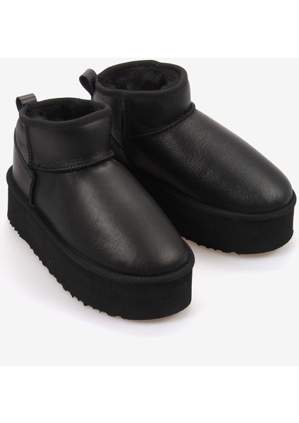 Kürklü Süet Deri Kadın Topuklu Bot 2301 modelleri
