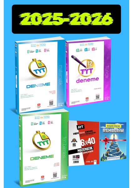 Tyt Matematik Fen Türkçe Deneme Sınav Seti 2026