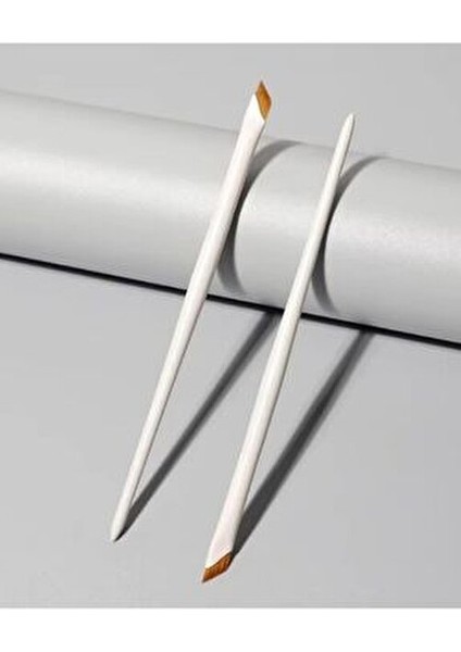 Profesyonel Eyeliner Makyaj Fırçası Ultra İnce Düz Uçlu Kolay Uygulama 10 Adet