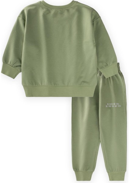 Basic Baskılı Eşofman Takım 2-7 Yaş Yağ Yeşili fiyatları