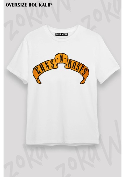 Guns N' Roses Rock Müzik V30 Baskılı Oversize Tişört Unisex