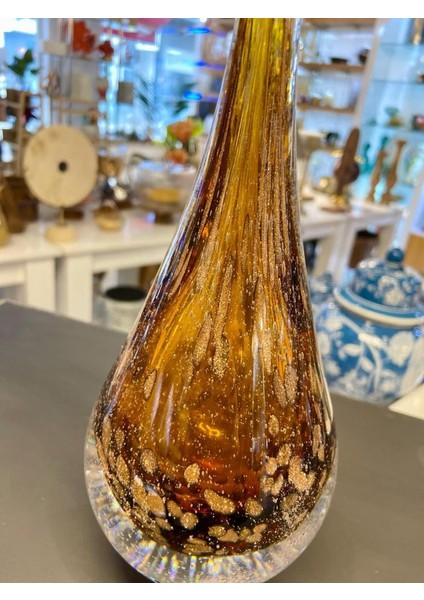 Kristal Cam Kahve Damla Dekor 10X25CM fiyatları