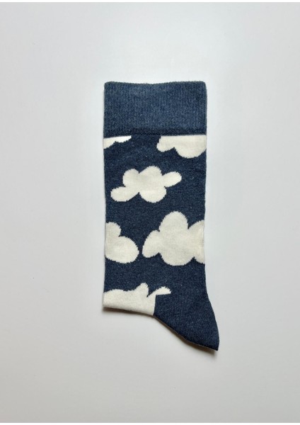 Bulut Desenli Pamuklu Çorap