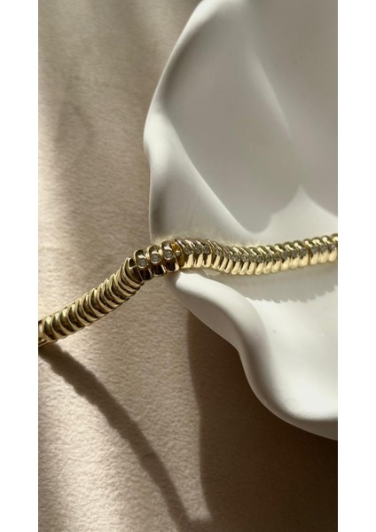 Gold Çelik Bileklik 17+2cm