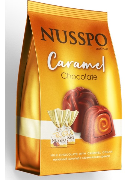 Karamel Kremalı Sütlü Çikolata 240 gr