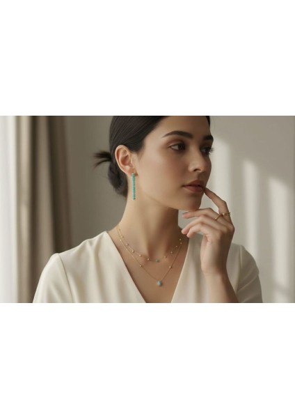 Esu Elena Mavi Küpe