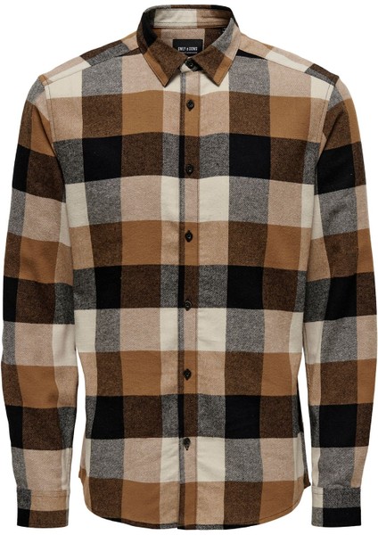 Onsgudmund Ls 3t Check Shırt Noos Erkek Gri Uk Gömlek - 22020301