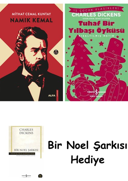 Namık Kemal (Ciltli) + Tuhaf Bir Yılbaşı Öyküsü + Bir Noel Şarkısı