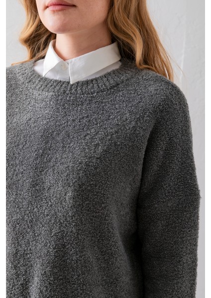 Bisiklet Yaka Oversize Buklet Triko Kazak - Rahat ve Şık | Kaliteli Triko | Trend Kazak modelleri