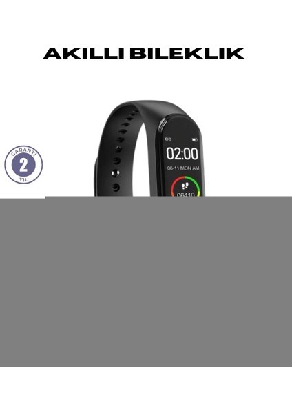 Akıllı Bileklik 0.96 Inç Ekran Kalp Atışlı Kan Basınçlı IP67 Suya Dayanıklı