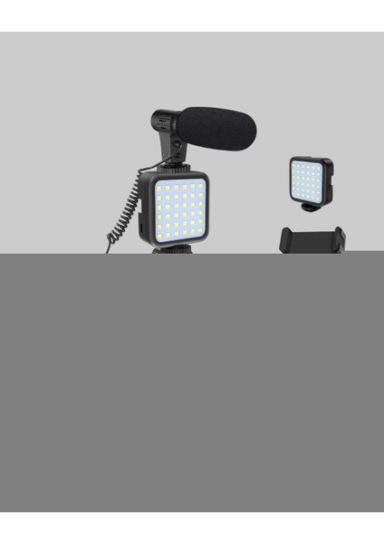 Telefon Video Çekim Kiti LED Aydınlatma Mikrofon Tripodlu Tam Set modelleri