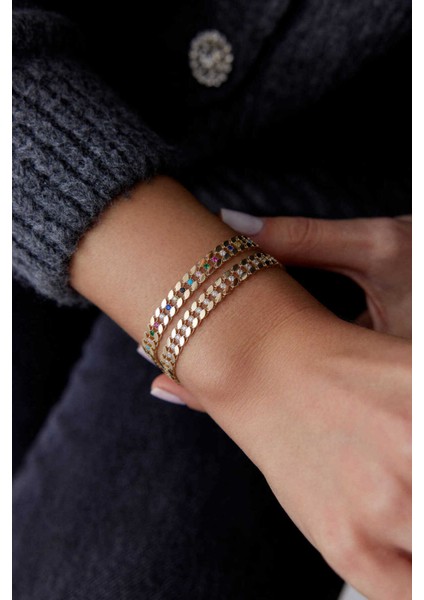 14 Ayar Altın Renkli Gurmet Bileklik fiyatları