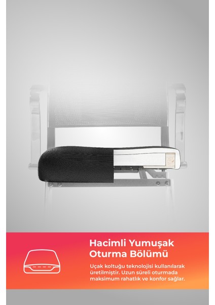 Ergolife Sit Air Ergonomik Bekleme Koltuğu | Krom Ayaklı, Bel Destekli, Fileli, Toplantı Sandalyesi -572.5F.1.6A4 modelleri