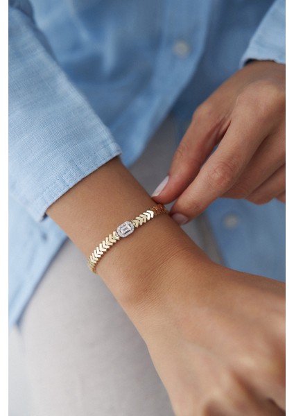 14 Ayar Altın Tesora Baget Bileklik fiyatları