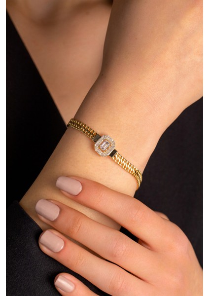 14 Ayar Altın Örgü Baget Bileklik