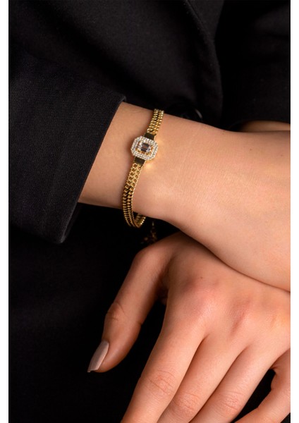 14 Ayar Altın Örgü Baget Bileklik modelleri