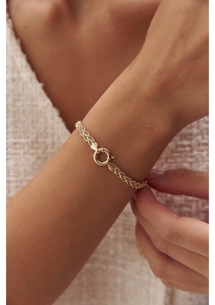 Altın Burgu Çift Sıra Bileklik