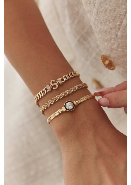 Altın Burgu Çift Sıra Bileklik modelleri