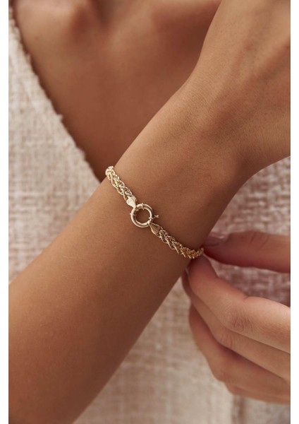 Altın Burgu Çift Sıra Bileklik fırsatları