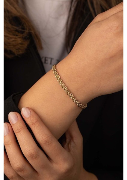 Altın Burgu Çift Sıra Bileklik