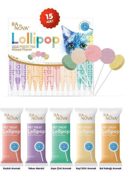 Ödül Seti: Krema Kedi Ödül Maması 60LI + 15LI Karışık Lolipop + 2li Çorba + 2li Pouch + 1 Yaş Mama fiyatları