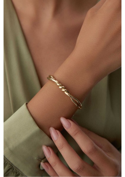 14 Ayar Altın Düğüm Kelepçe