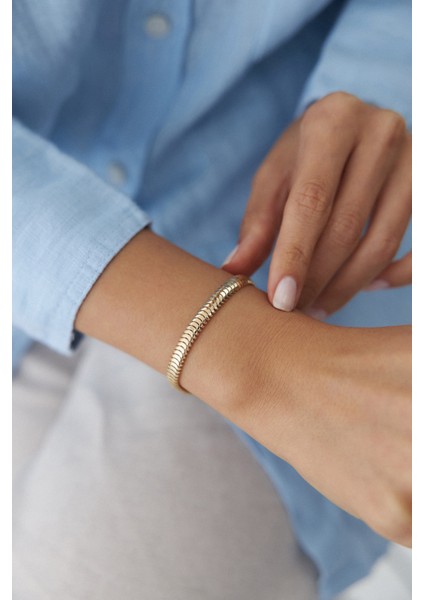 14 Ayar Altın Orta Italyan Balık Sırtı Bileklik fiyatları