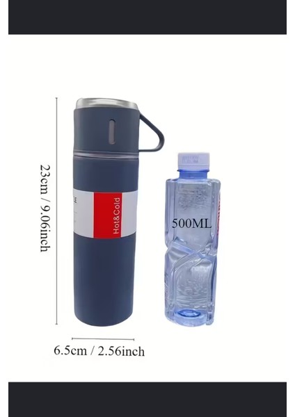 Paslanmaz Çelik Termos Seti – 500 ml (16.9 Oz) Kapaklı Izoleli Kupa, Sıcak & Soğuk Içecekler Için, Ofis ve Açık Hava Kullanımı modelleri