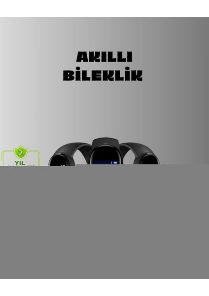 Akıllı Bileklik Adım Sayarlı Kalori Takipli Bildirim Uyumlu IP67