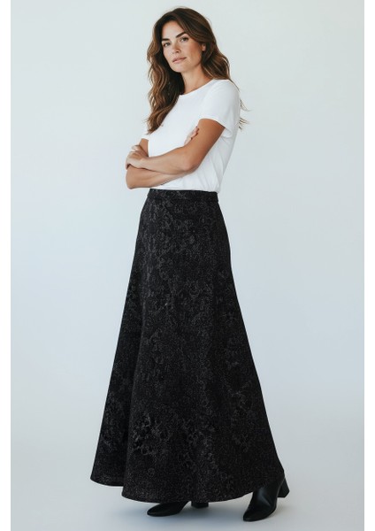 Kadın Beli Lastikli Desenli Sekiz Parça Balık Etek fiyatları