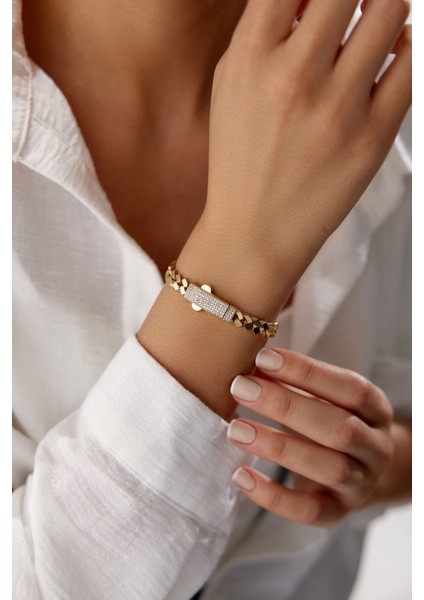 14 Ayar Altın Gurmet Bileklik Modern