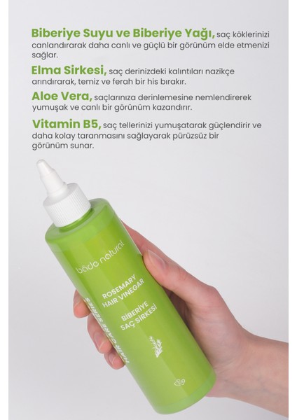 Biberiye Saç Dökülmesi Karşıtı Bakım Şampuanı & Biberiye Saç Sirkesi modelleri