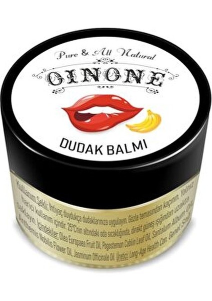 Çilek ve Muz Aromalı Dudak Balmı Koruyucu ve Nemlendirici 2 Adet Vegan