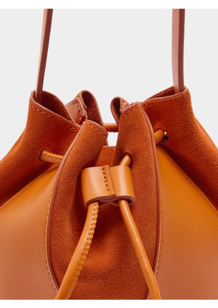 Deri Bucket Çanta modelleri