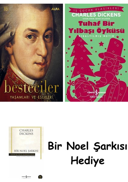 Besteciler - Yaşamları ve Eserleri (Ciltli) + Tuhaf Bir Yılbaşı Öyküsü + Bir Noel Şarkısı