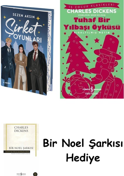 Şirket Oyunları (Ciltli) + Tuhaf Bir Yılbaşı Öyküsü + Bir Noel Şarkısı