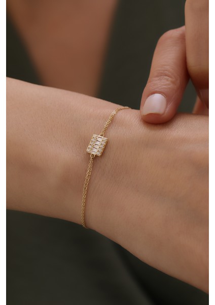 14 Ayar Altın Baget Bileklik