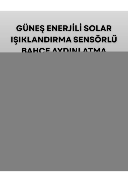 100 LED Solar Lamba Hareket Algılamalı Bahçe Duvar Dış Mekan Aydınlatma