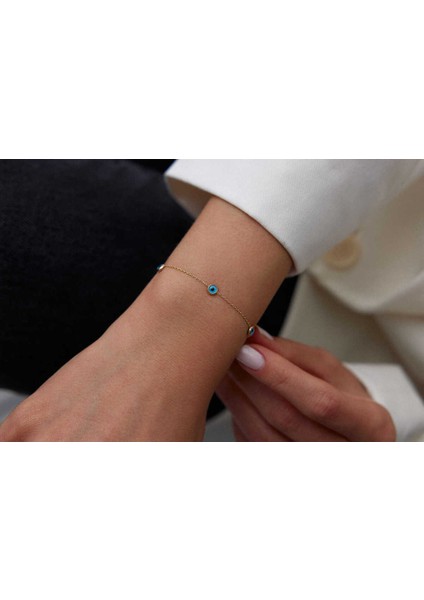 14 Ayar Altın Sıralı Göz Bileklik fiyatları