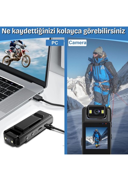 Blue Inter Int-Cmr 79 Mini Vücut Kamerası 4K Full Hd Video Kaydedici Wifi Bodycam 180° Lens Mini Kamera fiyatları