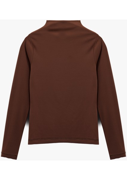 Slim Fit Uzun Kollu Balıkçı Yaka Tişört fiyatları