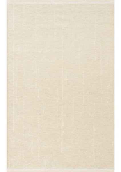 Liza Kilim Liz 02 Beige Yumuşak Tuşeli Çamaşır Makinesinde Yıkanabilen Kaymaz Tabanlı Şık Kilim