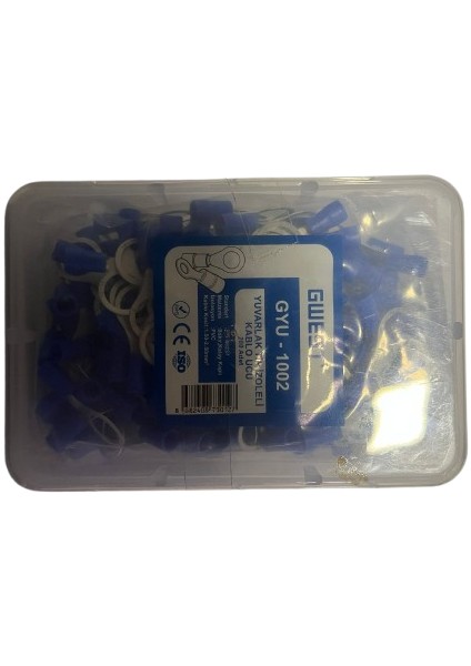 Yuvarlak Tip Izoleli Kablo Ucu GYU-1002 Lacivert Adet 200