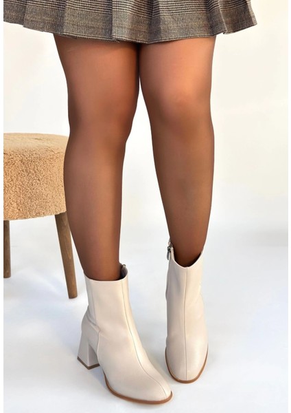 Tendy Bej Cilt Topuklu Bot fiyatları