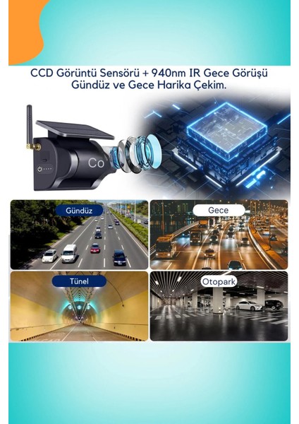 1080P Full Hd Kendiliğinden Bataryalı Güneş Panelli Mıknatıslı Wifi Araç Kamerası. modelleri