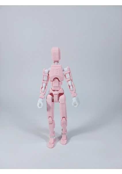 Dummy Oynar Eklemli 15 cm Aksiyon Oyuncağı Pastel Pembe 3 Çift El & Aksesuar