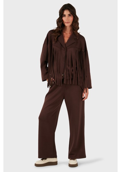 Via Dante Regular Fit Kruvaze Yaka Püsküllü Ceket Bayan Ceket 68821795 fiyatları